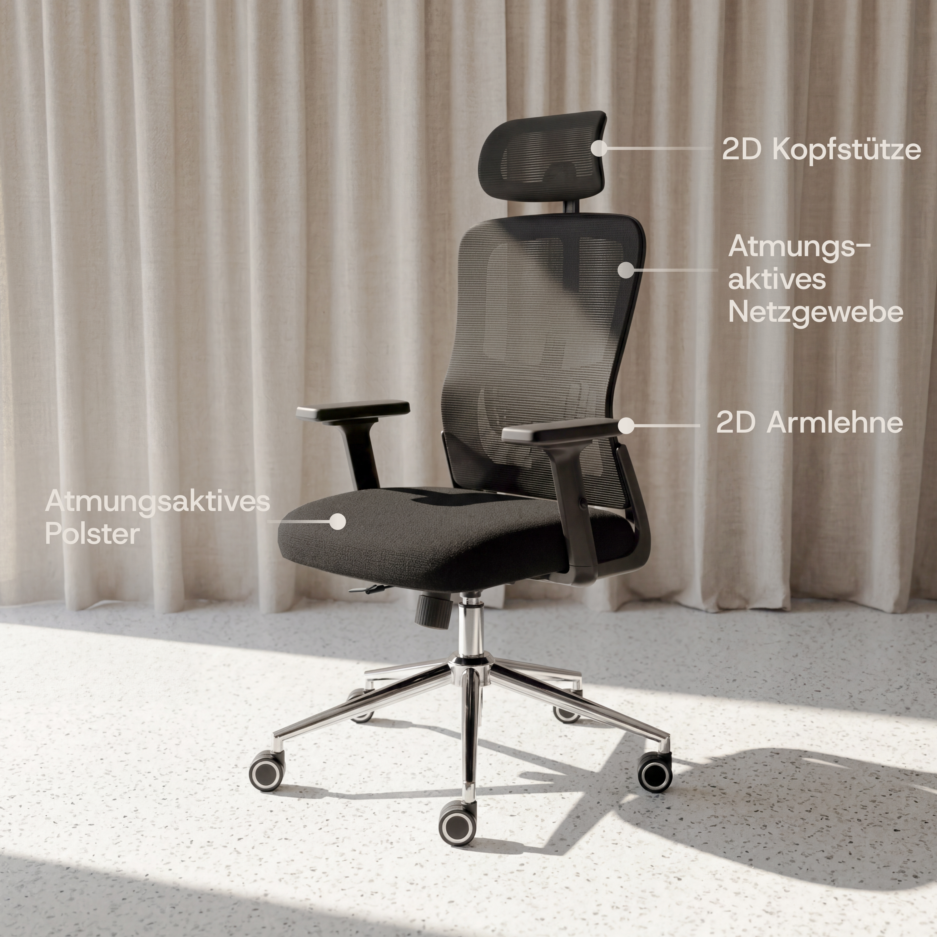 CLOUVOU BrightSeat – Silla de oficina ergonómica: Ganadora en relación calidad-precio