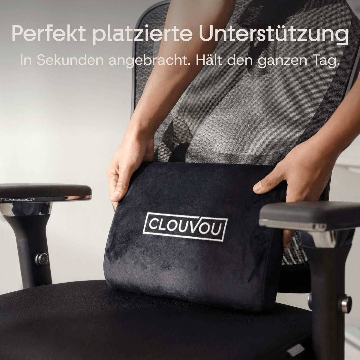 CLOUVOU CleverSeat - Ergonomischer Testsieger Bürostuhl - Clouvou Grau