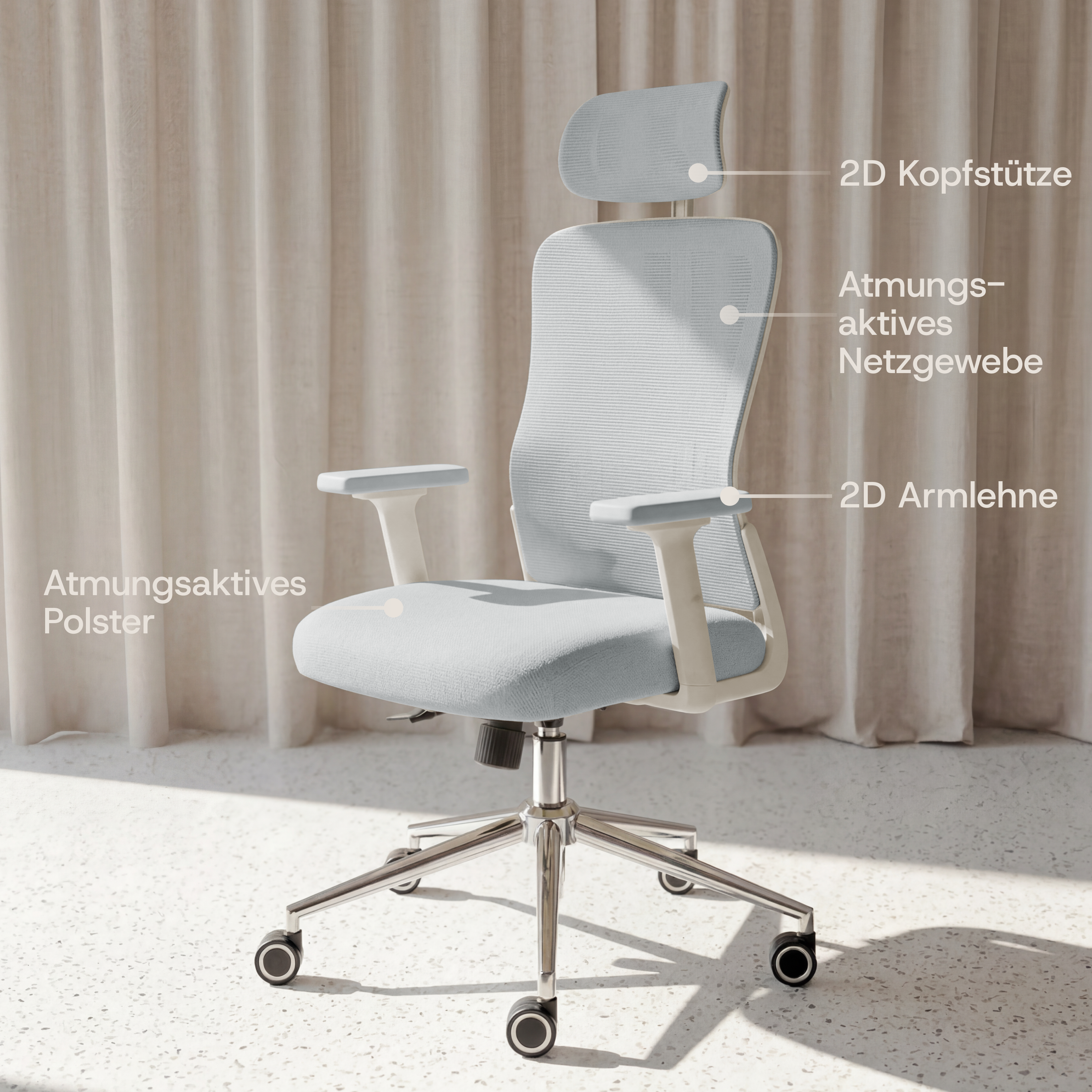 CLOUVOU BrightSeat – Silla de oficina ergonómica: Ganadora en relación calidad-precio