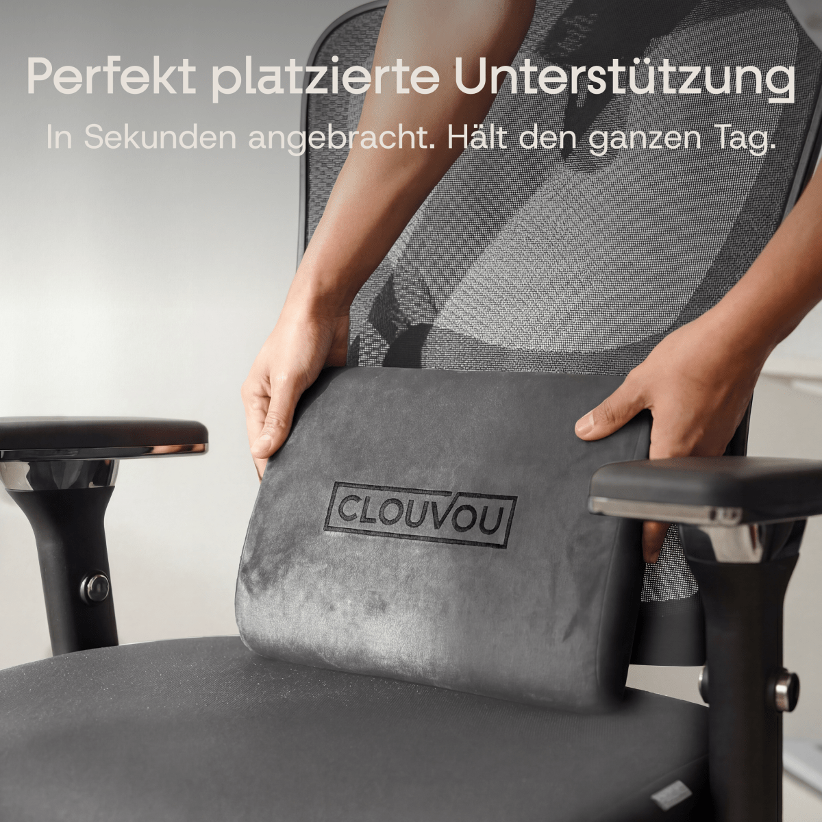 CLOUVOU CleverSeat - Ergonomischer Testsieger Bürostuhl - Clouvou Grau