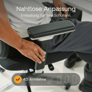 CLOUVOU CleverSeat - Ergonomischer Testsieger Bürostuhl - Clouvou Grau