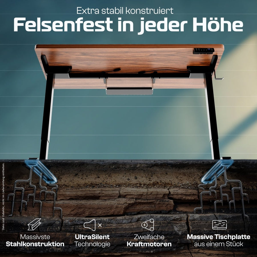 Kabel vollständig versteckt