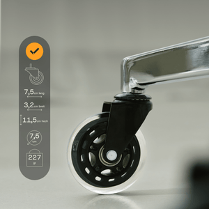 CLOUVOU Blade Wheels – PU - Bürostuhlrollen | 5er - Set - Clouvou