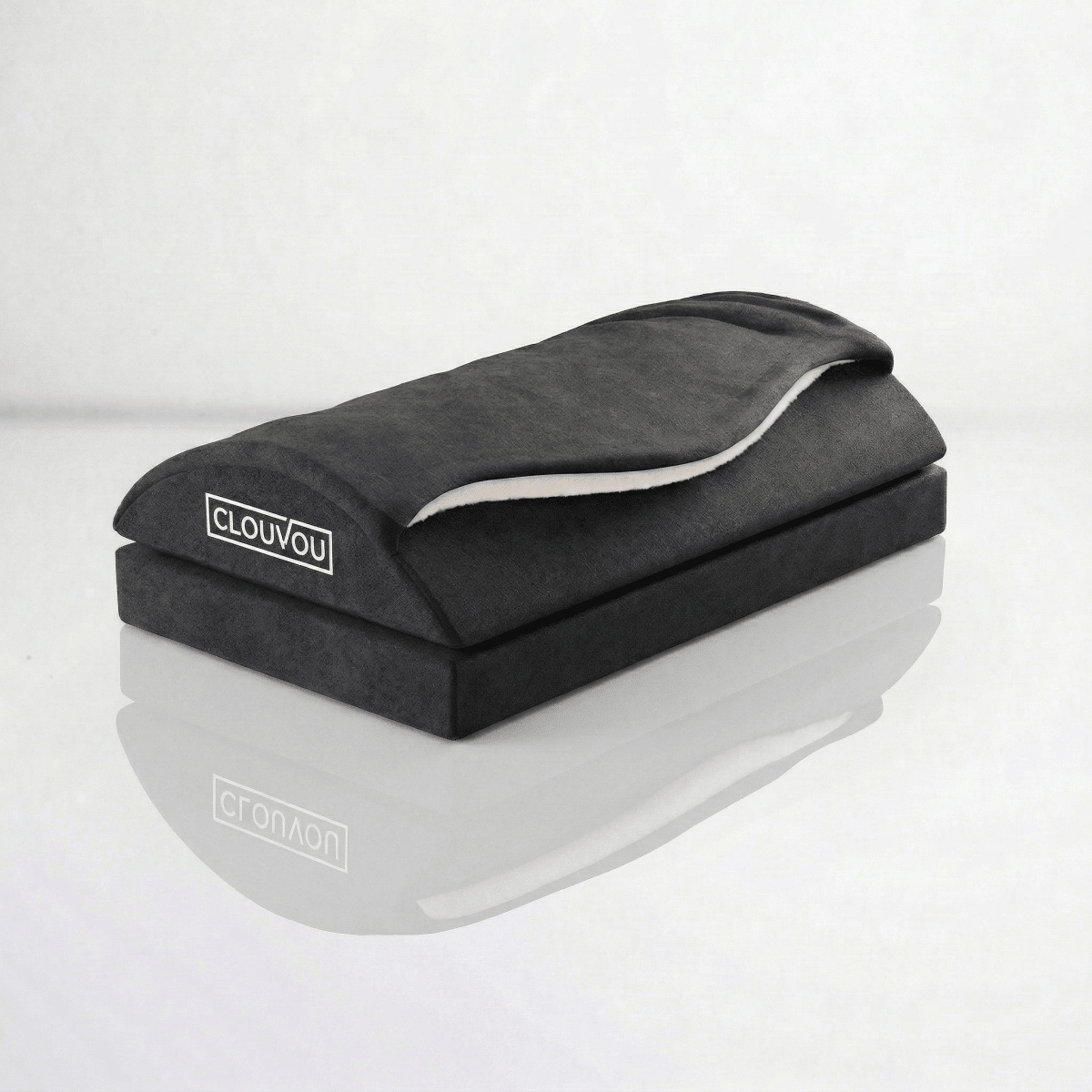 CLOUVOU CleverRest – Fußstütze mit Wärmetasche | 2 Höhenstufen - Clouvou