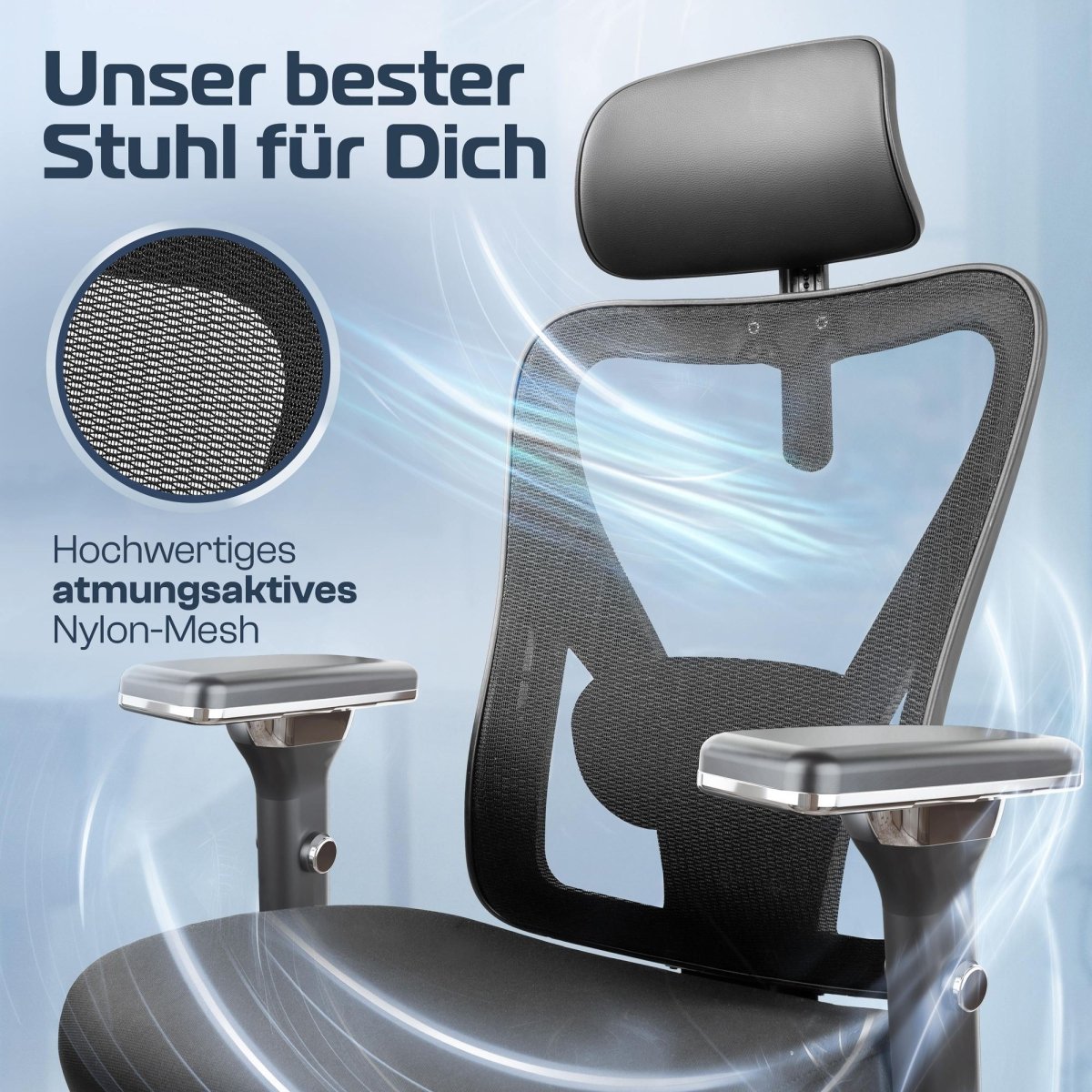CLOUVOU CleverSeat - Ergonomischer Testsieger Bürostuhl - Clouvou Creme