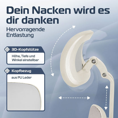 CLOUVOU CleverSeat - Ergonomischer Testsieger Bürostuhl - Clouvou Creme