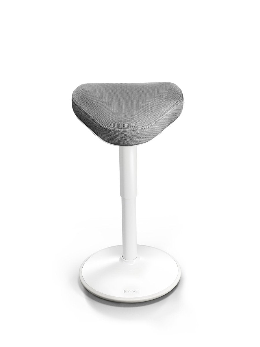 CLOUVOU Nexus (47 - 64 cm) - Ergonomischer Hocker „Eine stilvolle neue Art des bequemen Sitzens" - Clouvou #farbe_grau