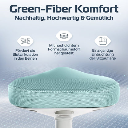 CLOUVOU Nexus - ergonomischer Hocker „Eine stilvolle neue Art des Sitzens“ - Clouvou #farbe_green