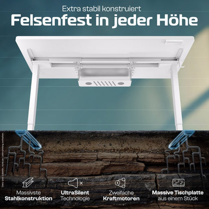 CLOUVOU ProDesk - Ergonomischer Sitz - Stehschreibtisch - Clouvou 160 x 80cm