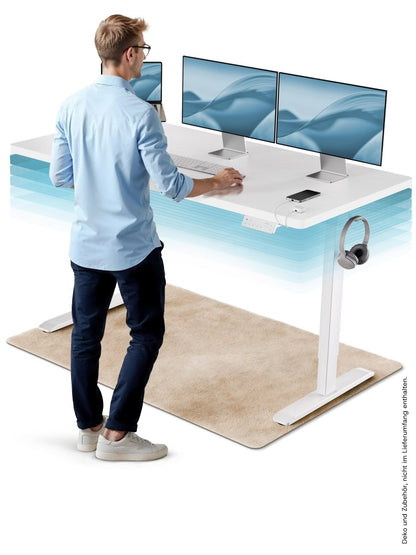 CLOUVOU ProDesk - Ergonomischer Sitz - Stehschreibtisch - Clouvou 160 x 80cm