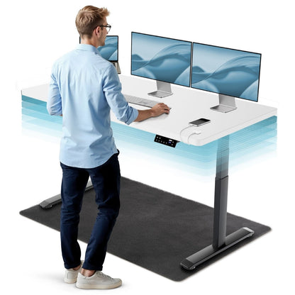 MasterDesk – Premium höhenverstellbarer Schreibtisch mit Dual - Motor - Clouvou 160 x 80cm